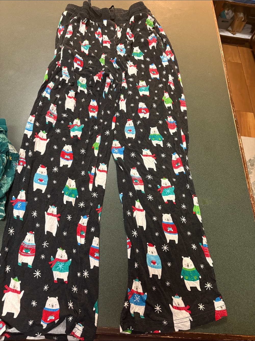 Little Sleepies Black Polar Bear Holiday Pajama Pants
